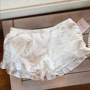 White High Waist Women Shorts